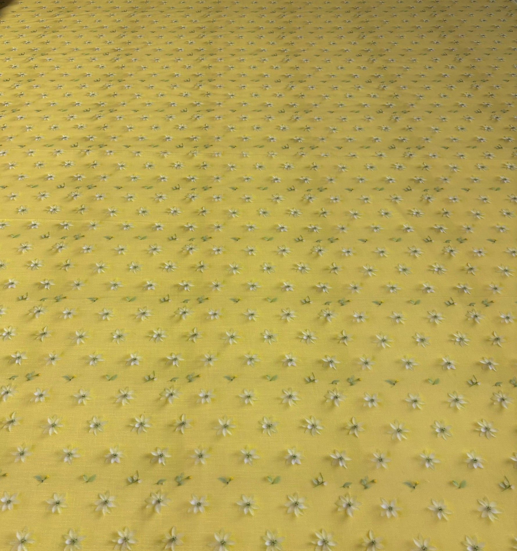 Floral Print Linen Fabric by the Metre - Whotex Fabrics London