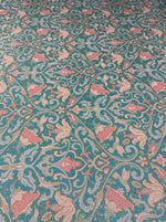 Floral Scroll Lurex Fabric by the Metre - Whotex Fabrics London