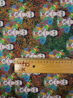 Frida Inspired Lurex Fabric by the Metre - Whotex Fabrics London