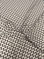 Geometric Black and White Optical Illusion Fabric - Whotex Online Fabric Store
