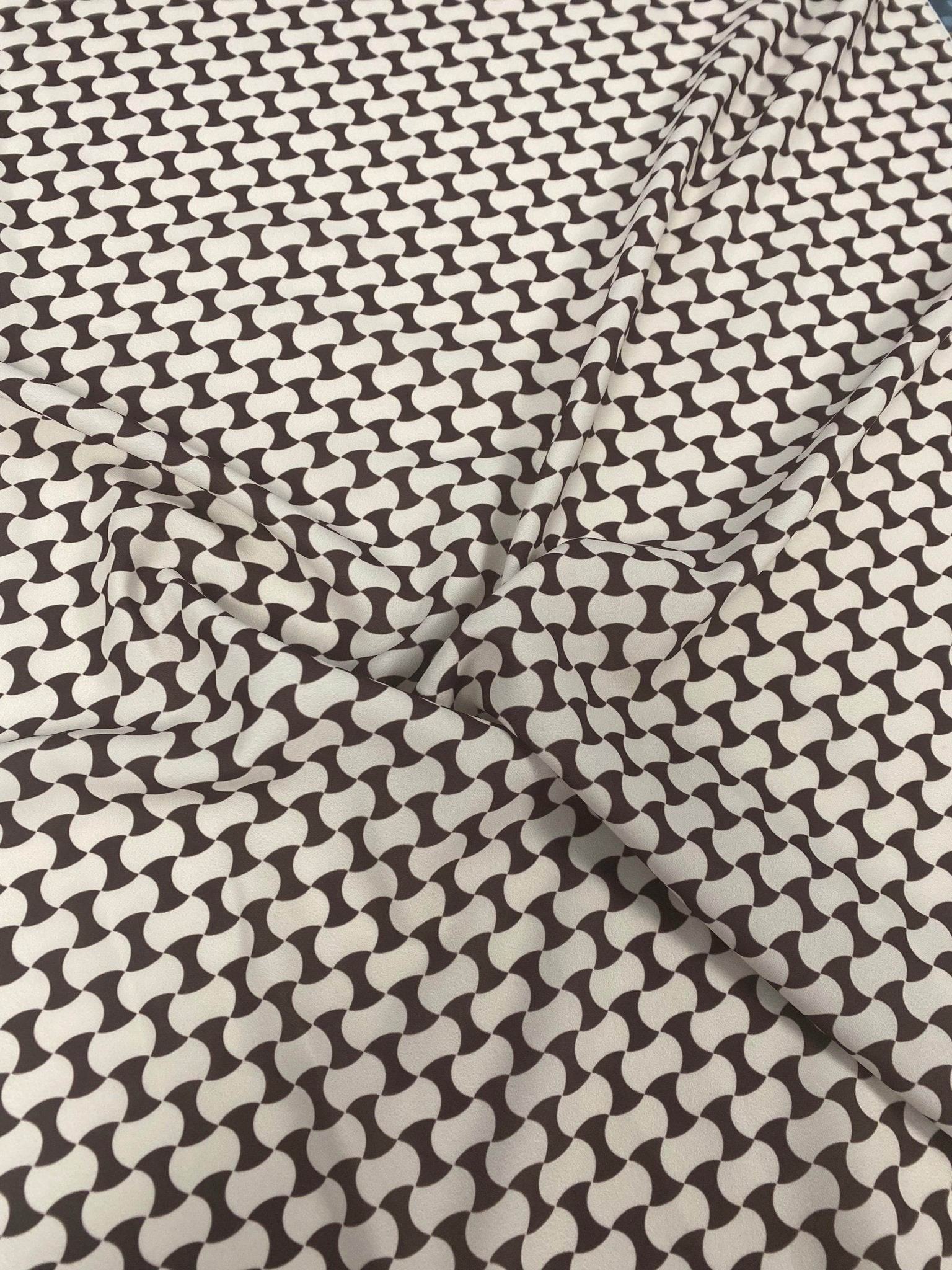Geometric Black and White Optical Illusion Fabric - Whotex Online Fabric Store