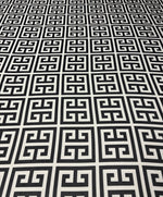 Geometric Greek Key Chiffon Fabric by the Metre - Whotex Fabrics London