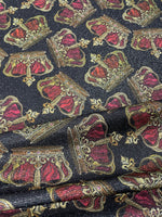 Golden Crown Fabric by Metre - Whotex Fabrics London