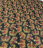 Golden Crown Fabric – Fabric by Metre, Multiple Options for Sewing & Dressmaking - Whotex Fabrics London