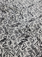 Graffiti Pattern Fabric, dancewear, activewear, sportwear Fabric By The Yard - Whotex Online Fabric Store