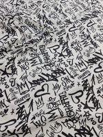 Graffiti Pattern Fabric, dancewear, activewear, sportwear Fabric By The Yard - Whotex Online Fabric Store