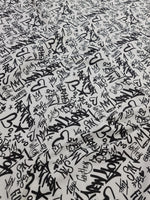 Graffiti Pattern Fabric, dancewear, activewear, sportwear Fabric By The Yard - Whotex Online Fabric Store