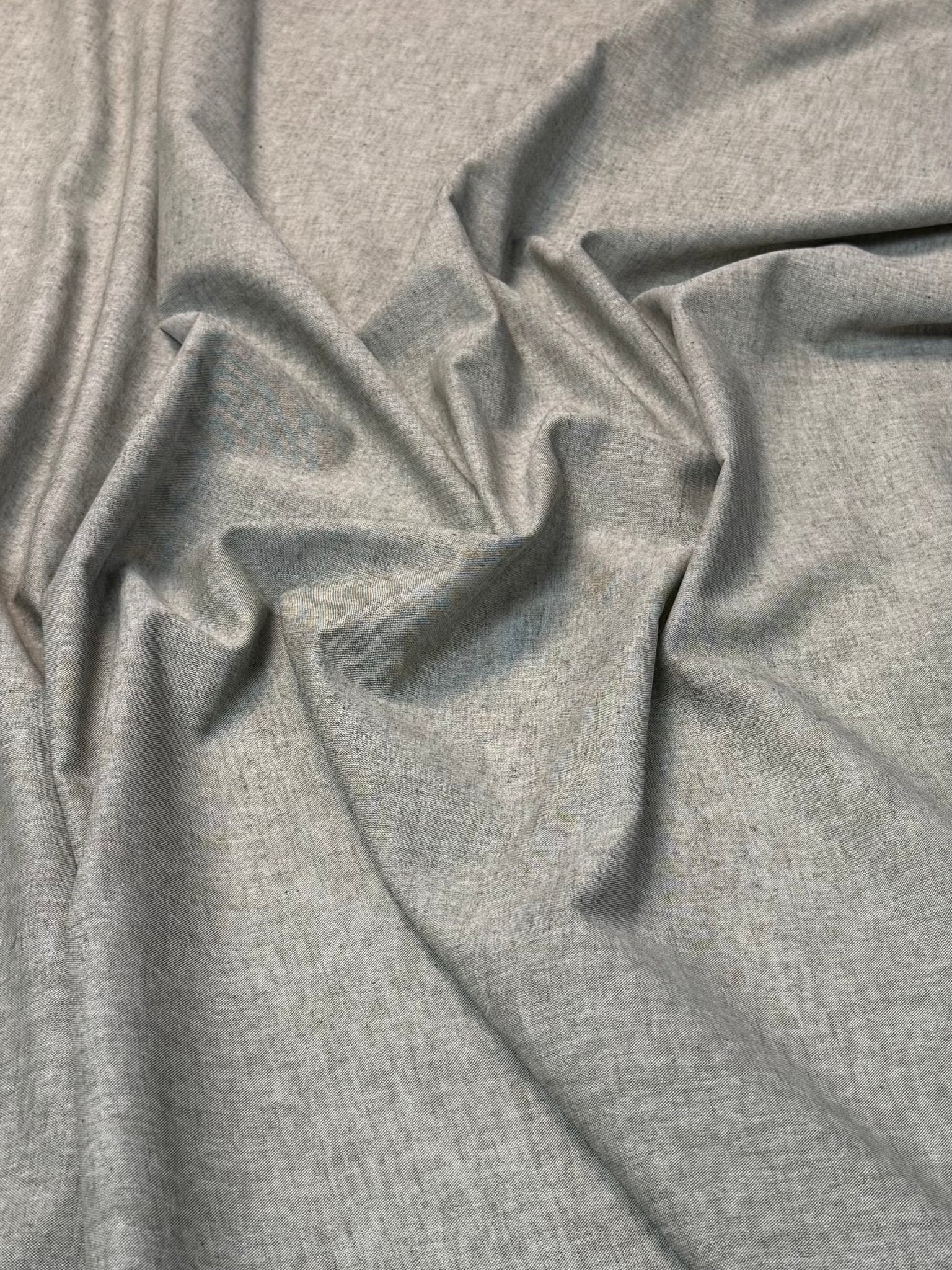 Grass Green Cotton Linen Fabric by the Metre - Whotex Fabrics London
