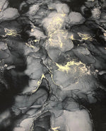 Gray Tie Dye Fabric, Gold Details Fabric - Whotex Online Fabric Store