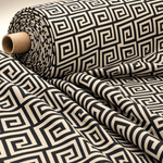Greek Key Design Fabric by Metre - Whotex Fabrics London