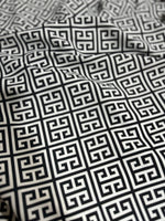Greek Key Pattern Fabric, Black White Color Fabric By The Yard - Whotex Online Fabric Store