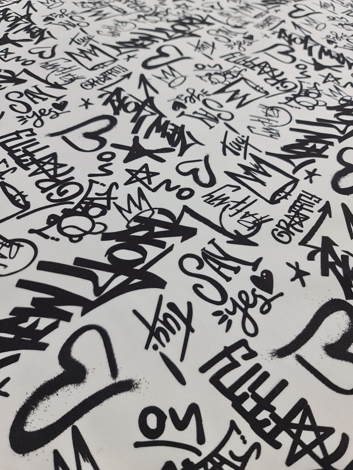 Graffiti Pattern Activewear Fabric