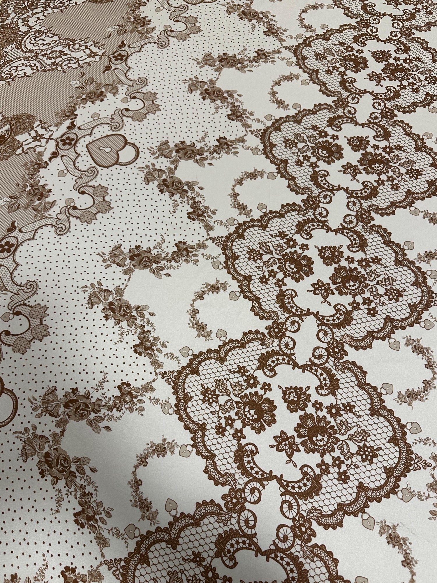 Vintage Floral Lace Fabric