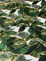 Leaf Pattern Stretch Velvet Fabric - Whotex Online Fabric Store