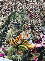 Leopard Pattern , Tropical leaf Pattern Fabric Fabric, Desing Fabric - Whotex Online Fabric Store