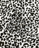 Leopard Print Fabric, Black And White Classic Design - Whotex Online Fabric Store
