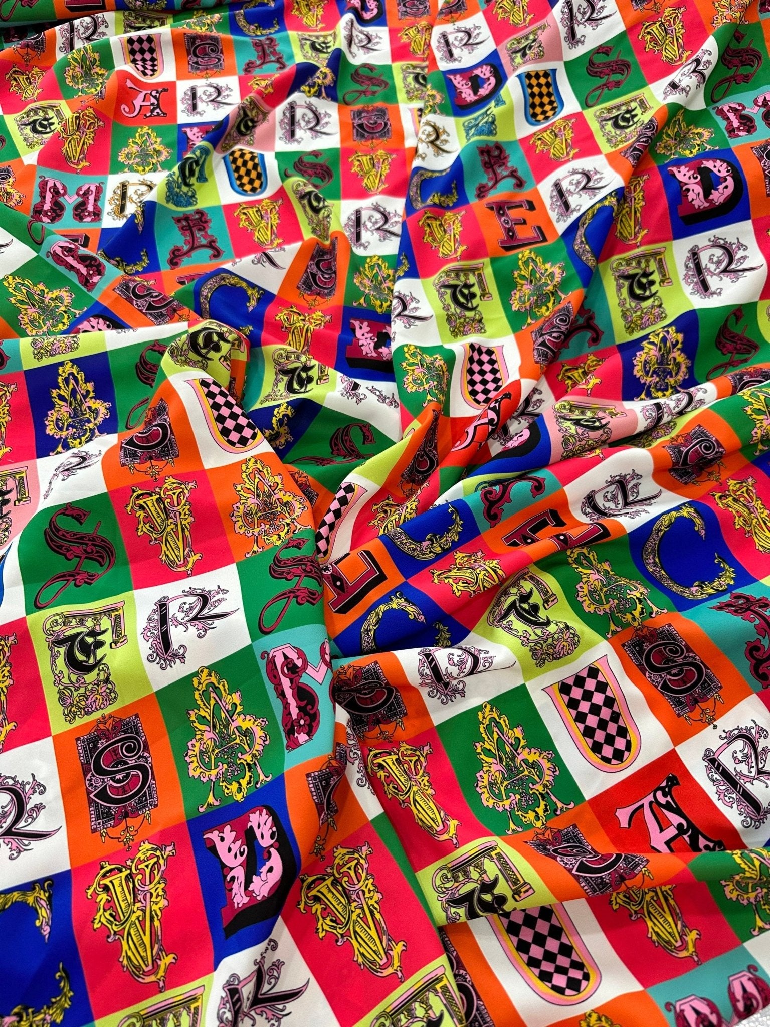Letter Pattern Fabric - Whotex Online Fabric Store