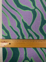 Lilac Green Shimmer Print Lurex Fabric by the Metre - Whotex Fabrics London