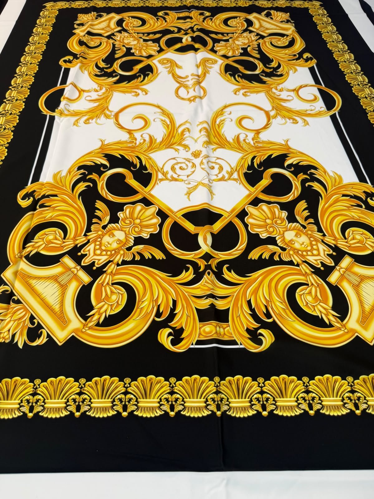 Luxury Baroque Crepe Fabric by the Metre - Whotex Fabrics London