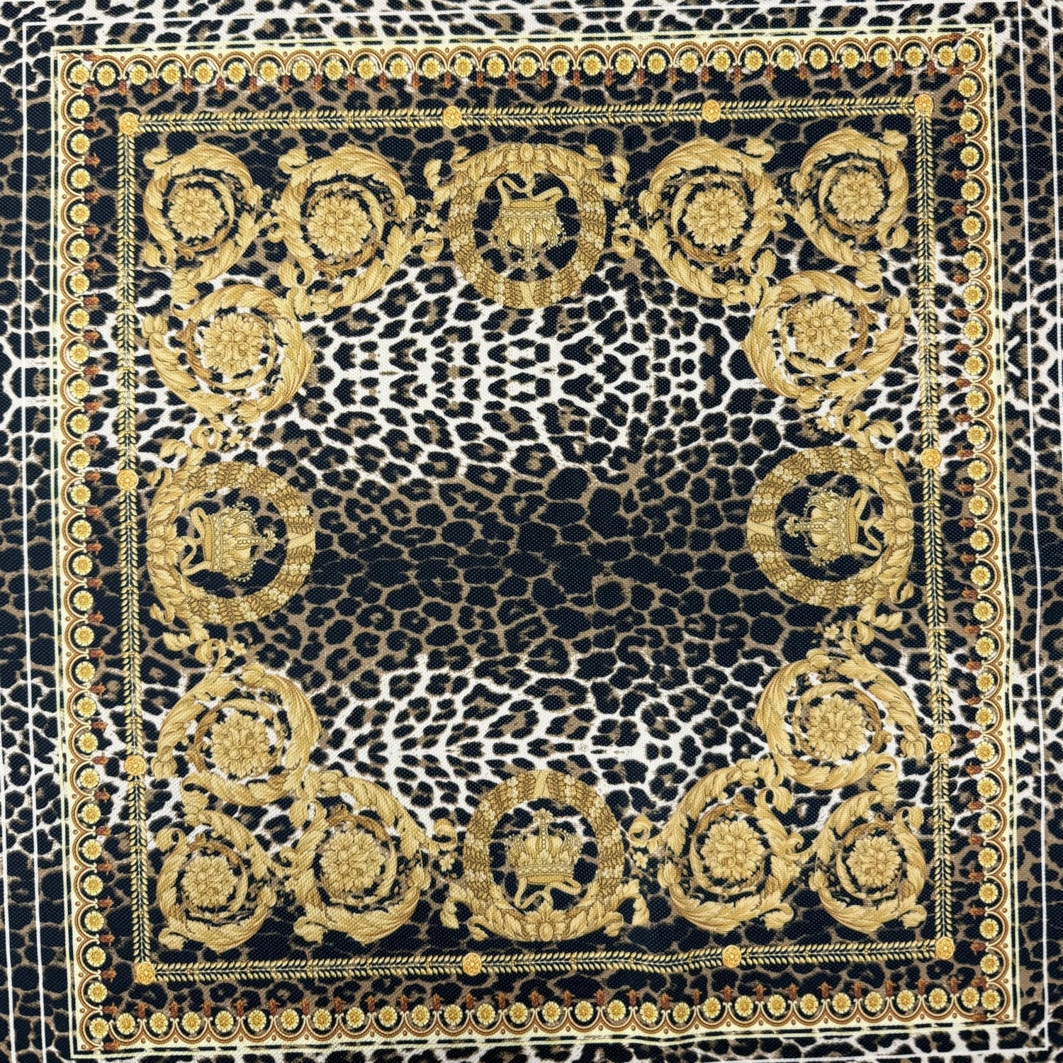 Luxury Baroque Leopard Upholstery Fabric by the Metre - Whotex Fabrics London