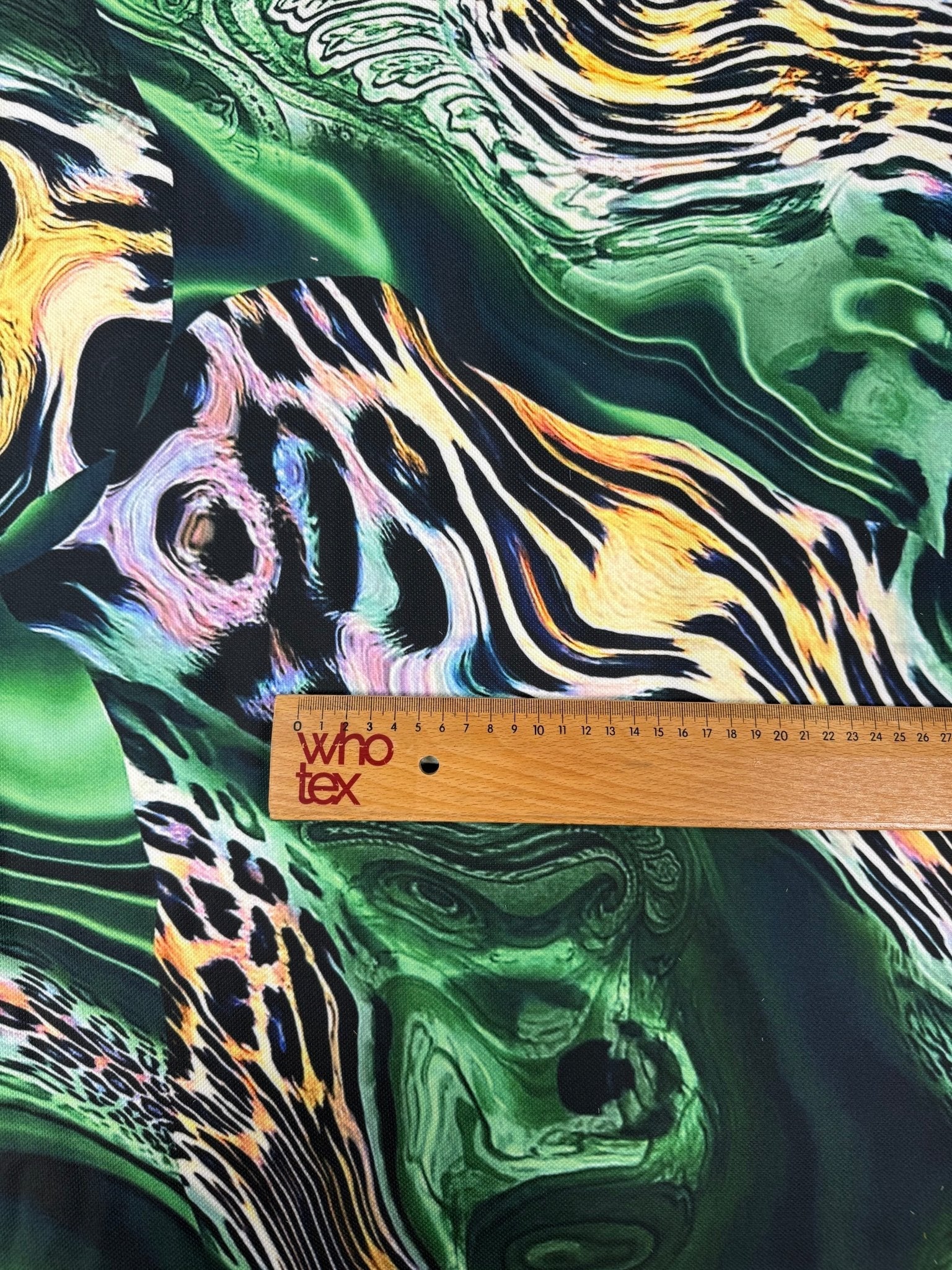 Luxury Green Leopard Print Fabric Sold by Metre - Whotex Fabrics London