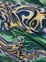 Luxury Green Leopard Print Fabric Sold by Metre - Whotex Fabrics London