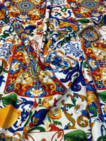 Luxury Majolica Pattern Fabric by Metre - Whotex Fabrics London