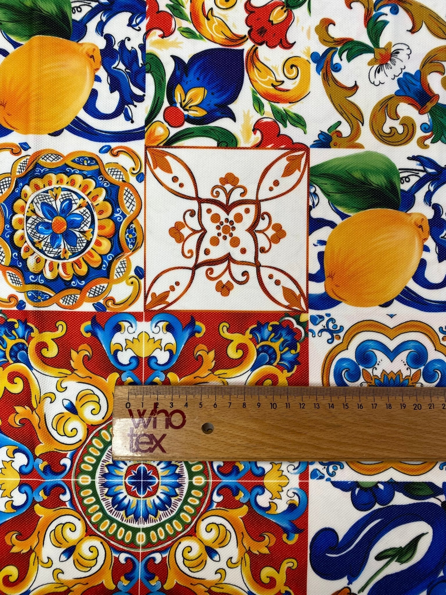 Luxury Majolica Pattern Fabric by Metre - Whotex Fabrics London