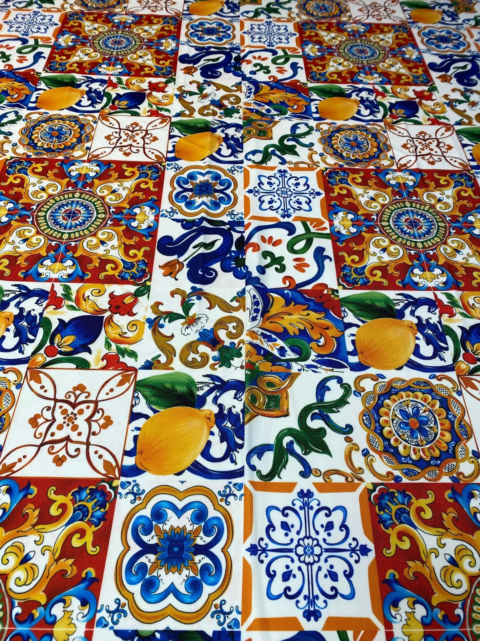 Luxury Majolica Pattern Fabric by Metre - Whotex Fabrics London