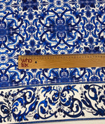 Majolica Blue White Swirl Fabric – Fabric by Metre, Multiple Options for Sewing & Dressmaking - Whotex Online Fabric Store
