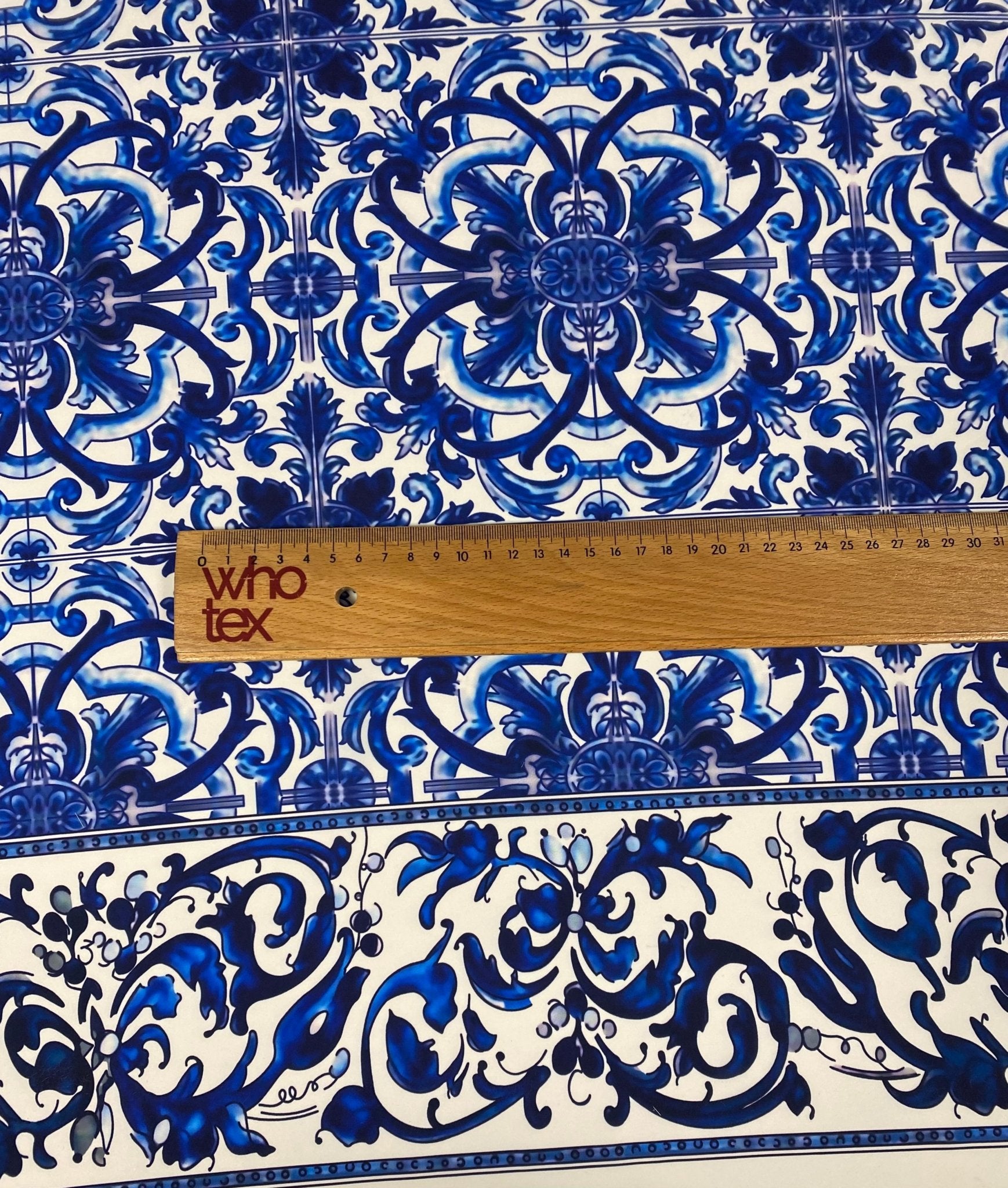 Majolica Blue White Swirl Fabric – Fabric by Metre, Multiple Options for Sewing & Dressmaking - Whotex Online Fabric Store