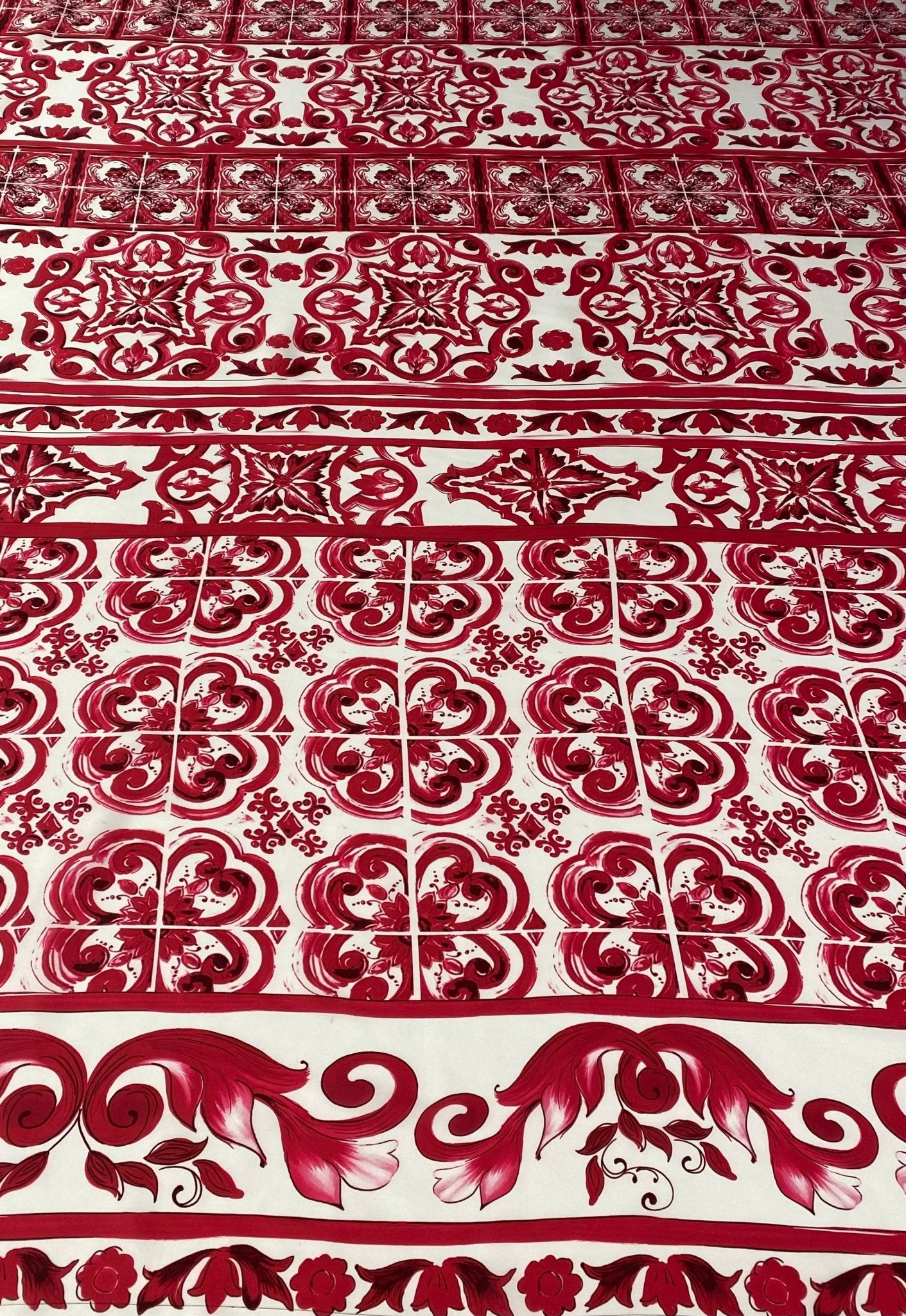 Majolica Pattern Fabric by Metre - Whotex Fabrics London