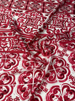 Majolica Pattern Fabric by Metre - Whotex Fabrics London