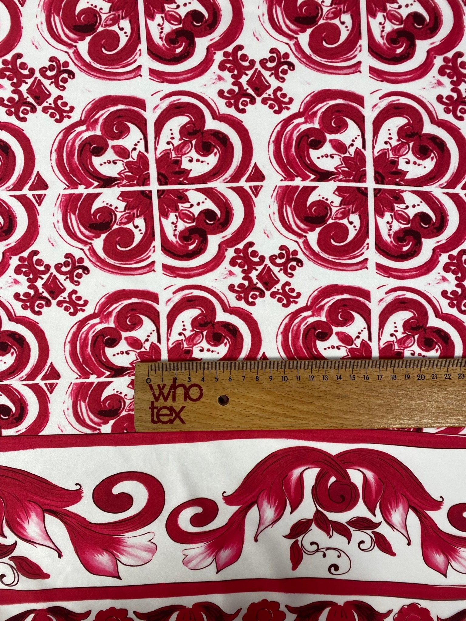 Majolica Pattern Fabric by Metre - Whotex Fabrics London