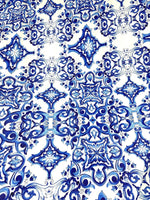 Majolica Pattern Fabric, Sicilian Print Fabric By The Yard - Whotex Online Fabric Store
