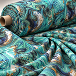 Marble Effect Chiffon Fabric by the Metre - Whotex Fabrics London