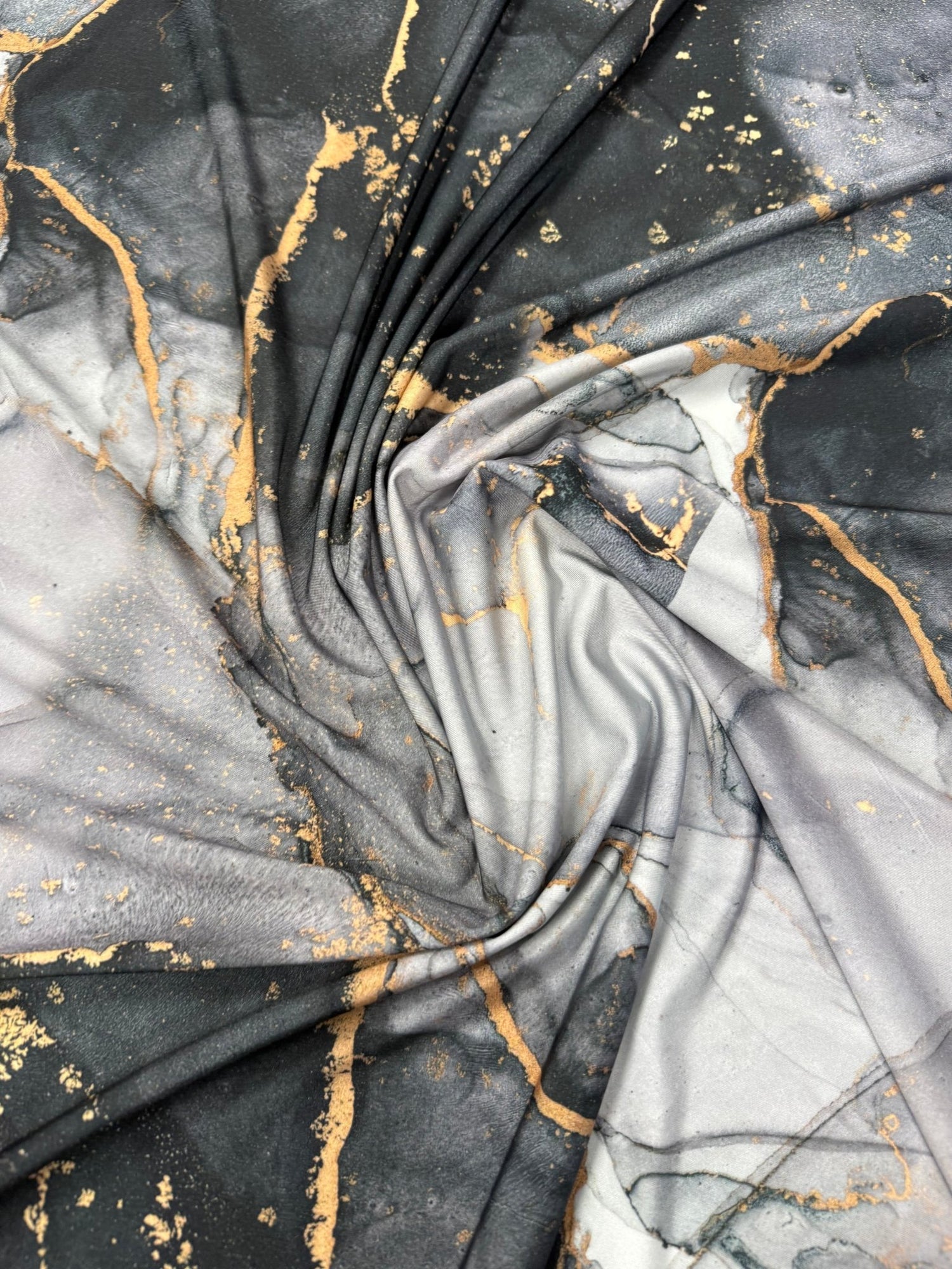 Marble Effect Spandex Fabric by the Metre - Whotex Fabrics London