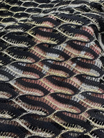 Mesh Fabric, Black Lace Fabric , Zigzag Style Fabric - Whotex Online Fabric Store