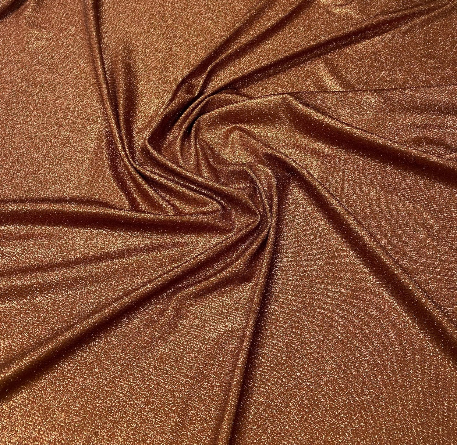 Metallic Copper Lurex Fabric with Elegant Shimmer - Whotex Fabrics London