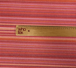 Metallic Red Striped Lurex Fabric by the Metre - Whotex Fabrics London