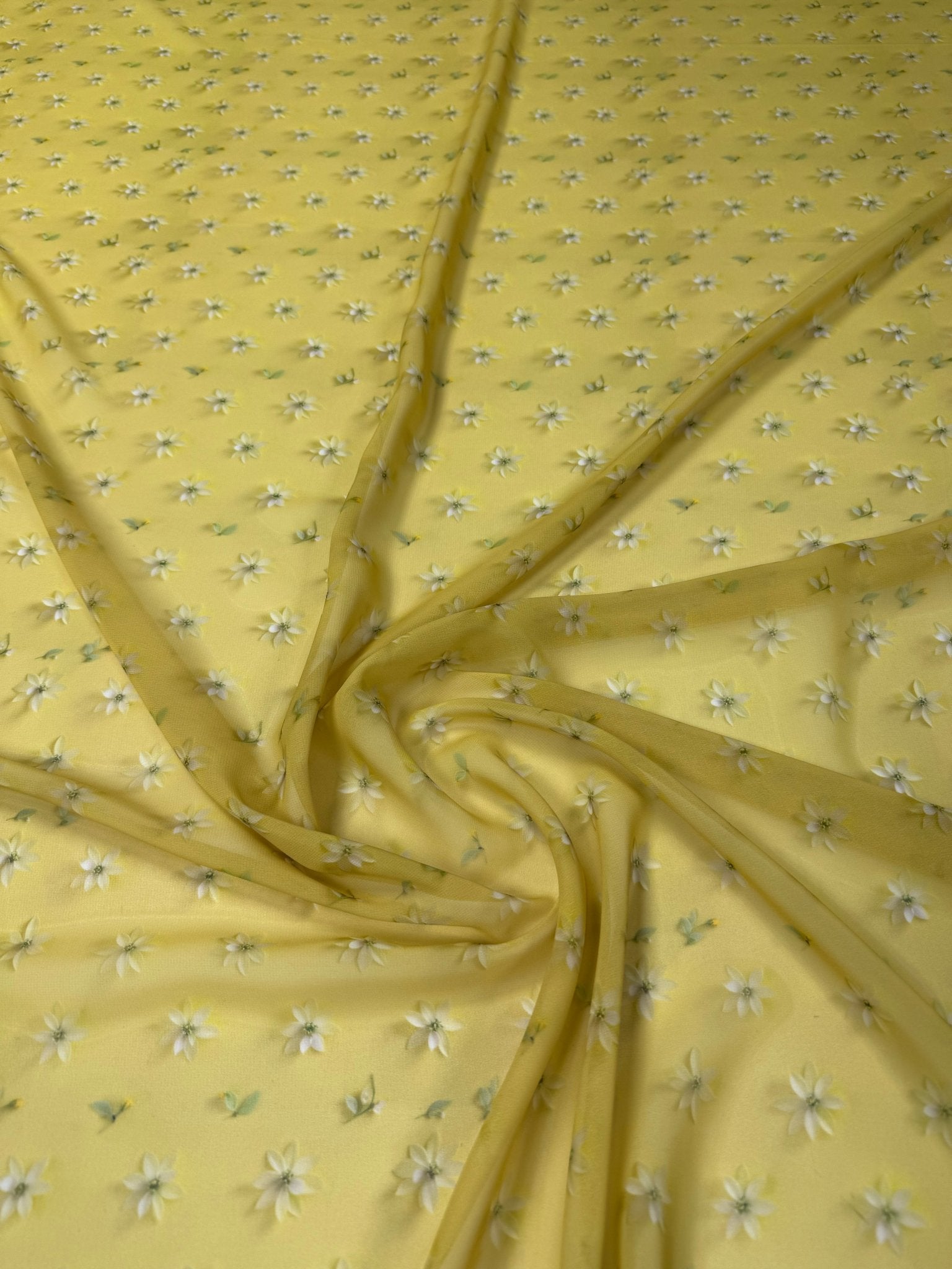 Mini Floral Chiffon Fabric by the Metre - Whotex Fabrics London