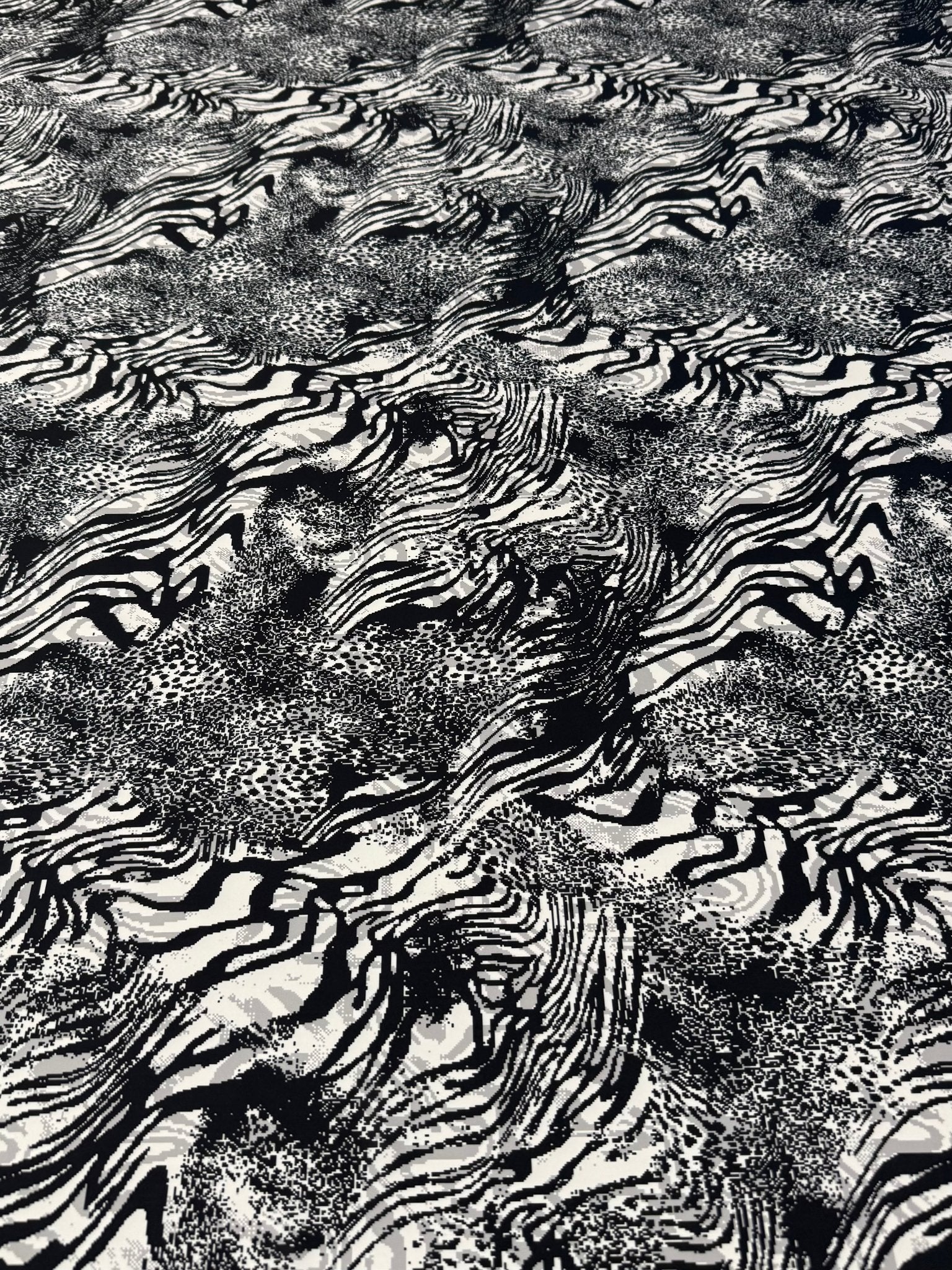 Monochrome Animal Print Fabric by the Metre - Whotex Fabrics London