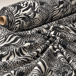 Monochrome Animal Print Fabric by the Metre - Whotex Fabrics London