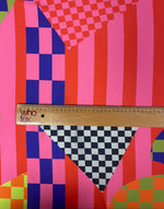 Multicolor Abstract Geometric Fabric – Multiple Fabric Options, Sold by Metre - Whotex Fabrics London