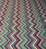 Multicolor Chevron Zigzag Fabric by Metre - Whotex Fabrics London