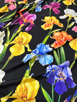 Multicolor Floral Pattern Crepe, Fabric By The Yard - Whotex Online Fabric Store