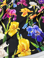 Multicolor Floral Pattern Crepe, Fabric By The Yard - Whotex Online Fabric Store