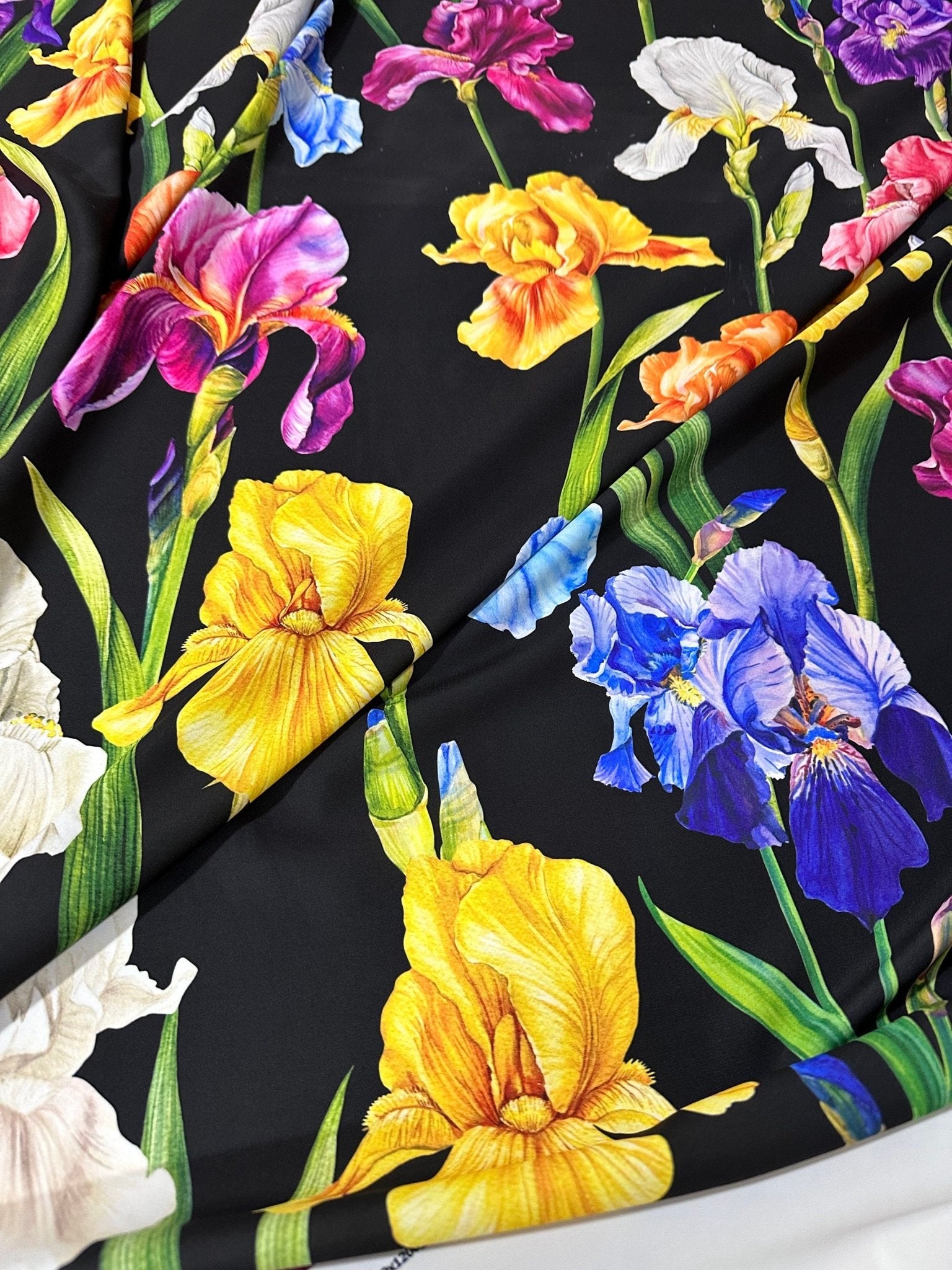 Multicolor Floral Pattern Crepe, Fabric By The Yard - Whotex Online Fabric Store