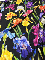 Multicolor Floral Pattern Crepe, Fabric By The Yard - Whotex Online Fabric Store