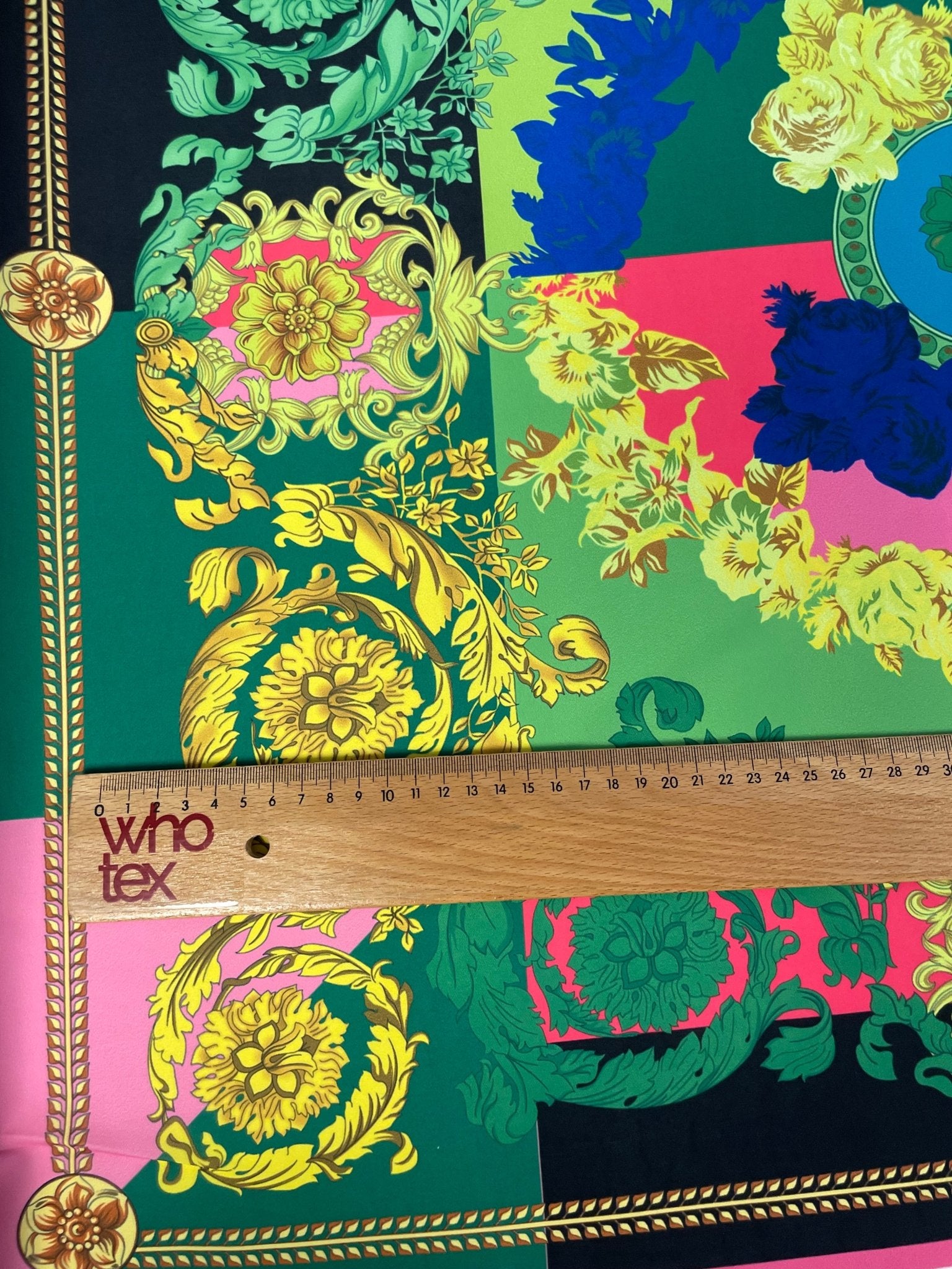 Multicolour Baroque Crepe Fabric by the Metre – Luxury Dressmaking - Whotex Online Fabric Store